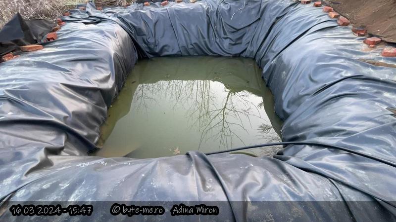 Apa stransa in iaz in timpul iernii